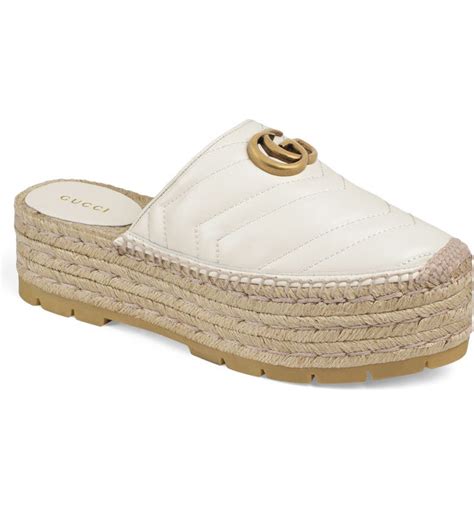 gucci women's pilar open-toe platform espadrilles|Gucci clothing website.